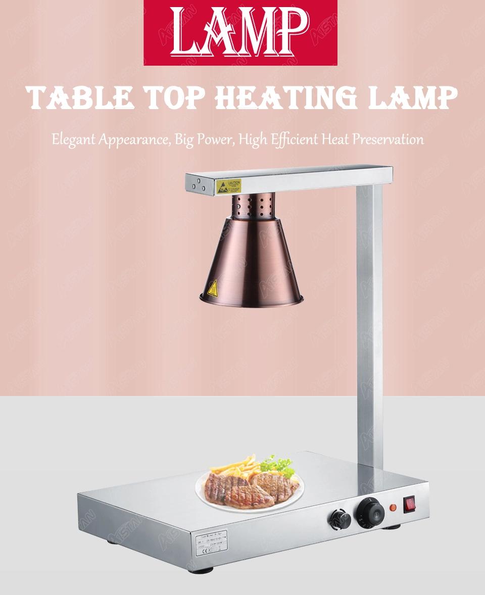 Dr3 Tabletop Food Heating Lamp Electric Food Heat Lamp Stainless Steel Food Warmer Lamp