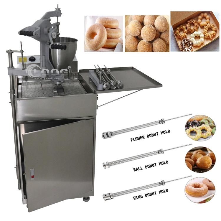 China Professional Donut Supplier Commercial Industrial Mini Doughnut Maker Stainless Steel Donut Making Machine Manual Type Mini Donut Machine for Sale