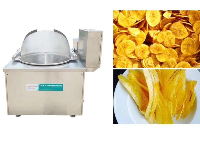 Automatic Frying Machinery for Snacks Food Fried Plantain Chips Making Machine