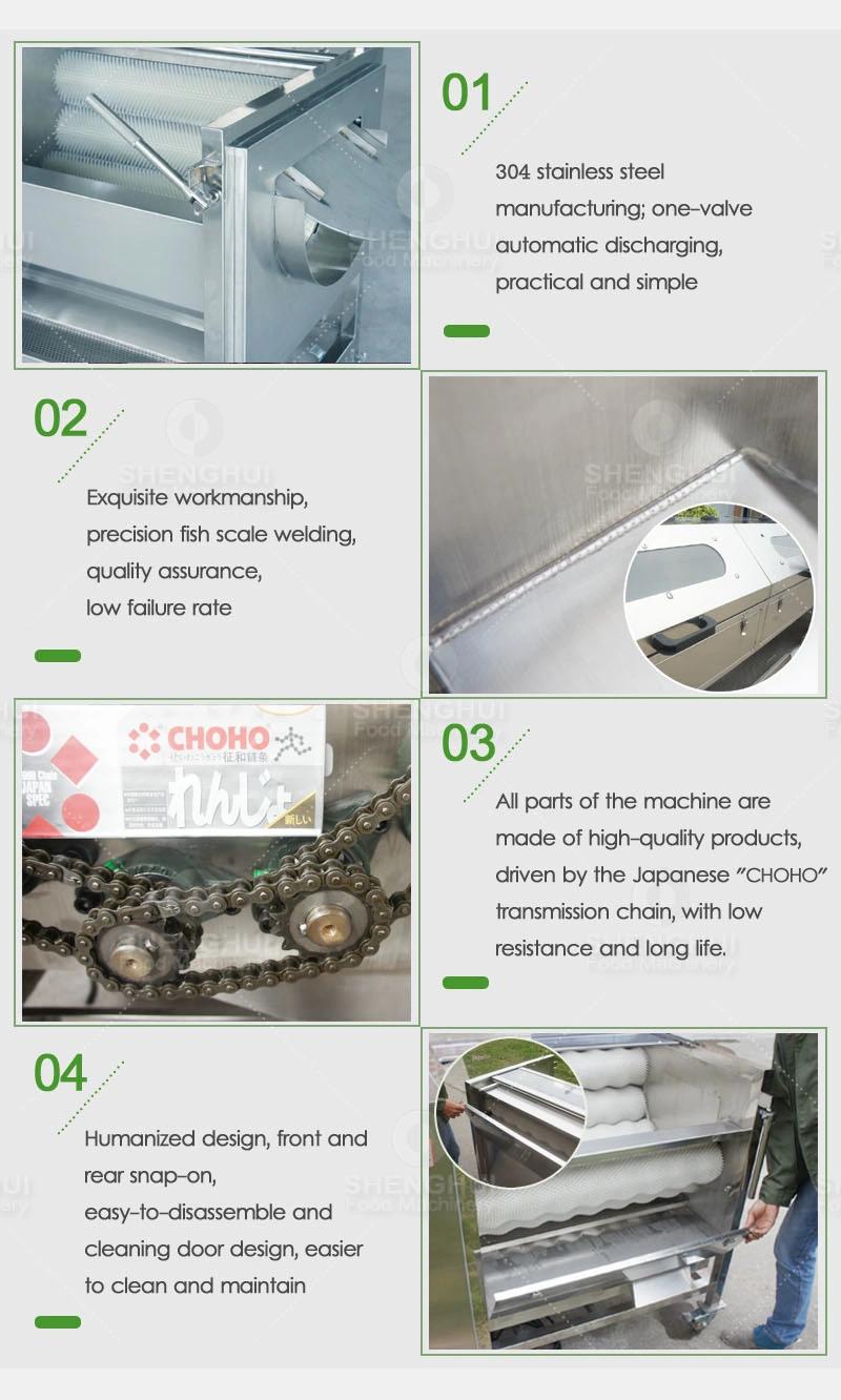 Brush Root Vegetable Washing Machine Cleaning Machine Ginger Peeling Machine