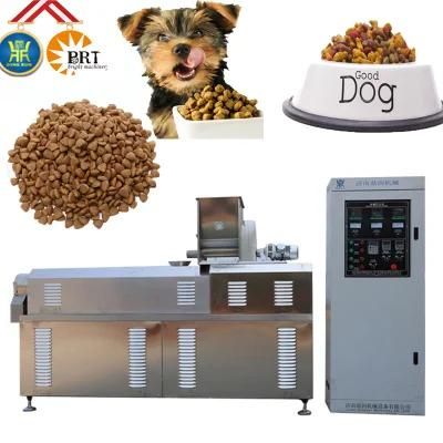 Dry Pet Dog Food Extrusion Processing Line Fodder Production Feed Drying Machine