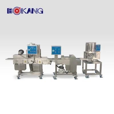 Meatball Food Bread Crumbs Coating Flouring Machine for Chicken Hamburger