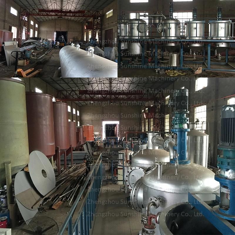 100t Vegetable Oil Refinery Plant Oil Refinery Equipment