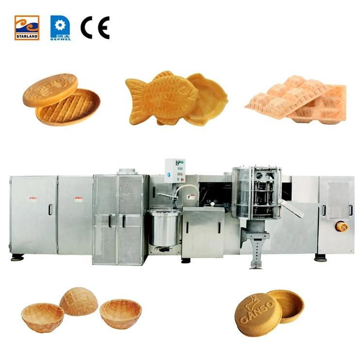 Reliable Fully Automaticof 28 Molds 3 Cavities with Installation and Commissioning Waffle Roll Machine