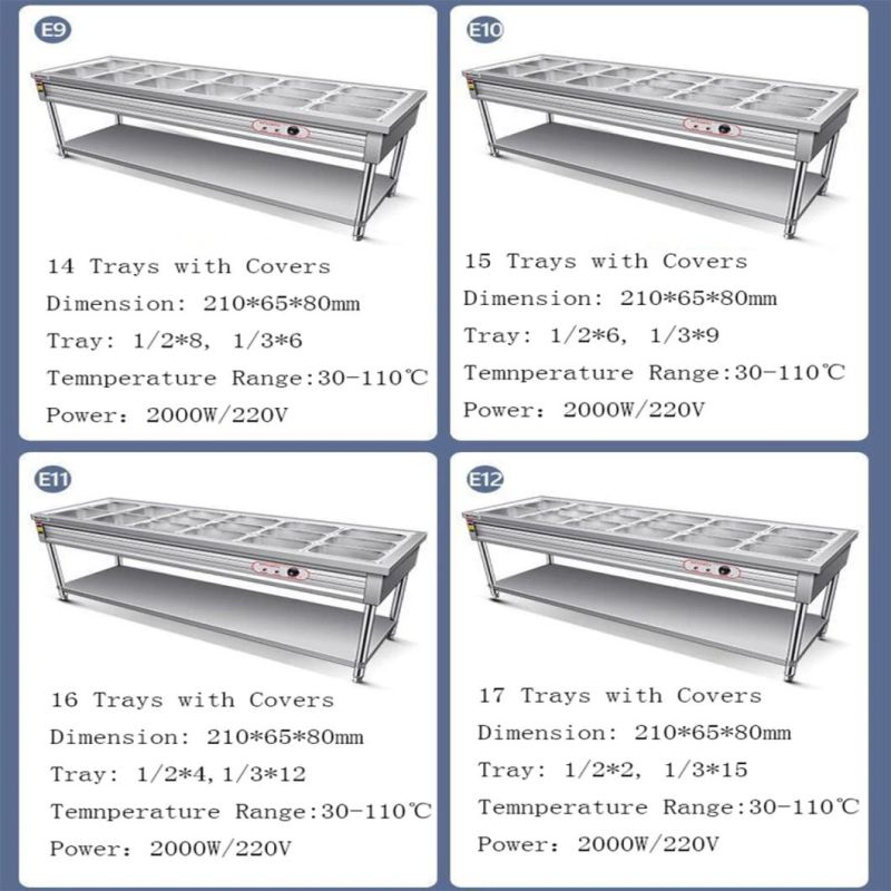 Commercial Food Machinery Multifunctional Kitchenware Electric Bain Marie