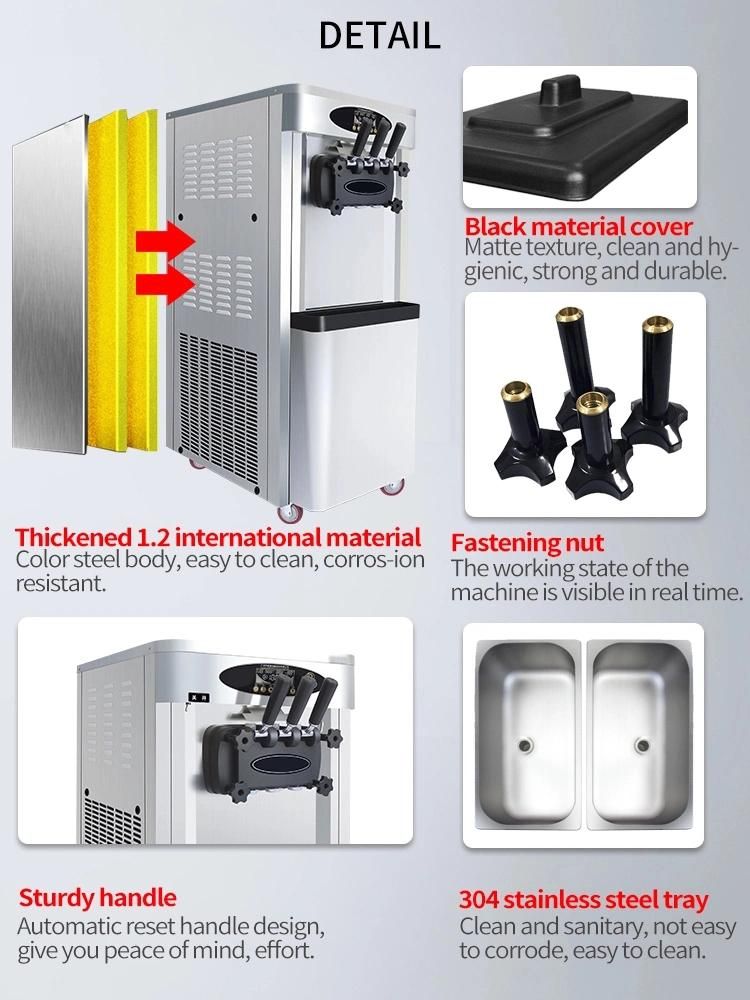 Bt-50dB Ice Cream Maker Machine Soft Ice Cream Making Machine