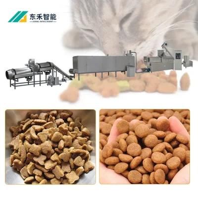 Twin Screw Pet Dog Food Extruder Fully Automatic Dog Food Making Machine