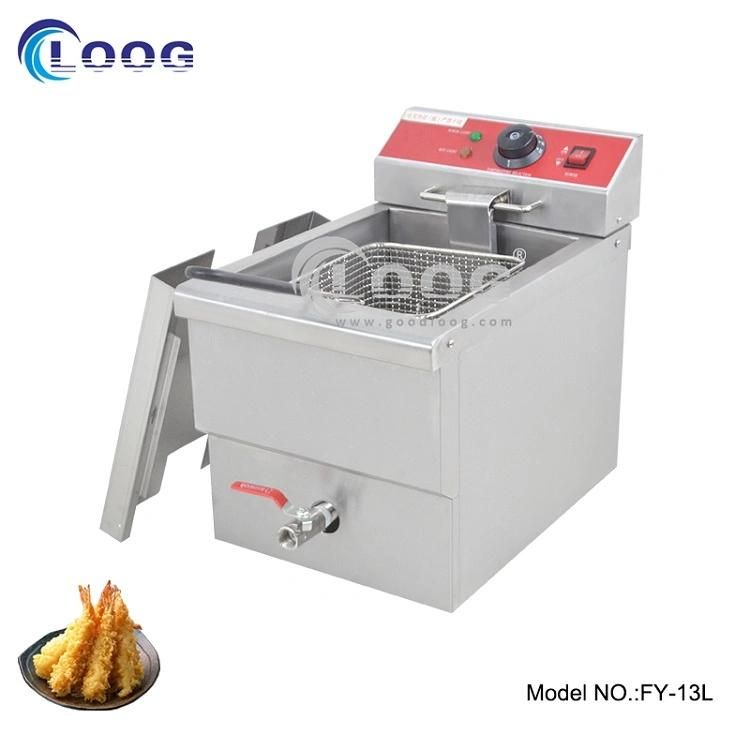 China Heavy Duty Stainless Steel 2 Tanks French Fries Deep Fryer Restaurant Catering Equipment Electric Chicken Chips Oil Fryer