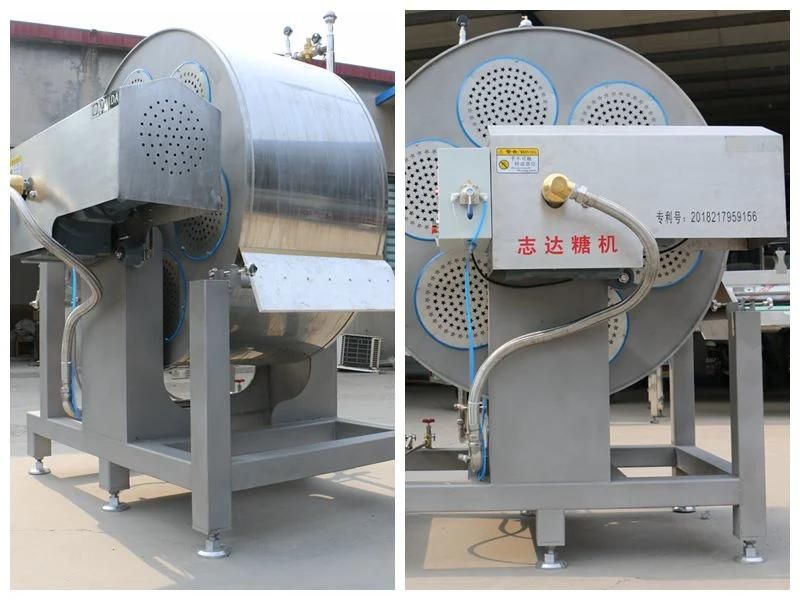 Cooling Drum with Automatic Feeding Via Belts for Toffee Chewy Candy Machine