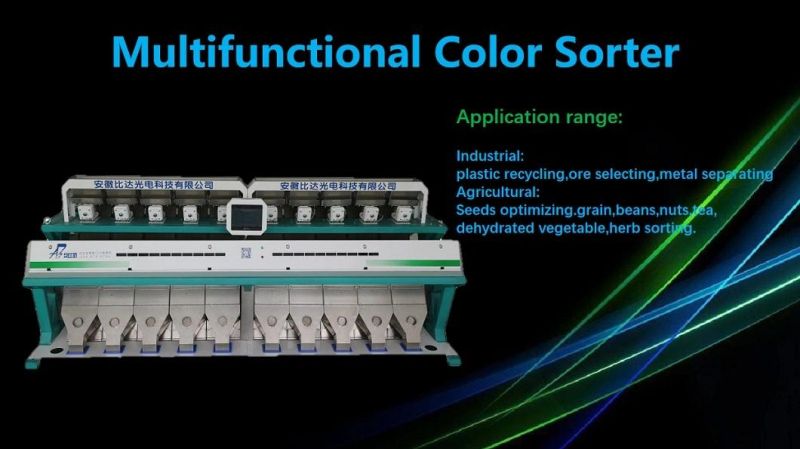 High Capacity Herb Processing Machine 10 Chutes Radix Hedysari Color Selector