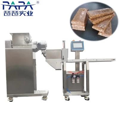 Horizontal Single Row Protein Energy Bars Extruder Making Machine