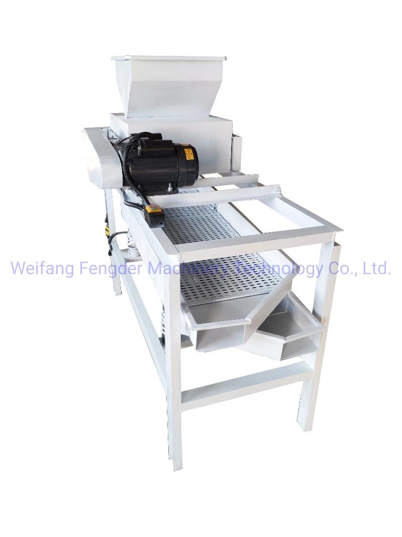 Small Walnut Almond Palm Kernel Cracking Sheller Shelling Machine From Factory