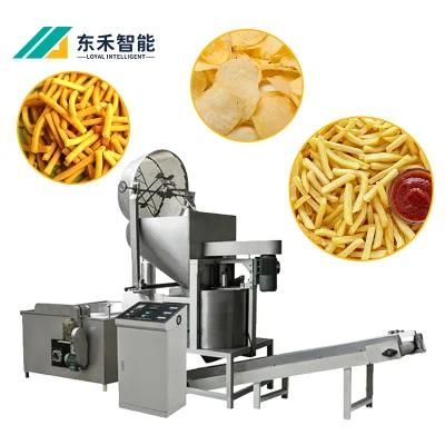 High Efficient Snack Food Batch Frying Machine Automatic Deep Fried Pellet Chips Food ...