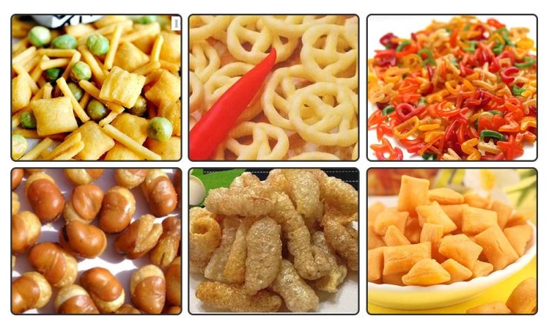 Industrial Crispy Snacks Deep Continuous Frying Machinery Electric Fried Food Chips Continuous Deep Belt Frying Machinery Plant for Sale