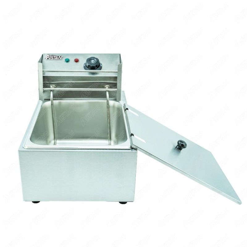 Eh15 Single Tank Mini Counter Top Electric Donut Fryer/Deep Fryer for Chips Meat Fish Stainless Steel 9 Compartment Oden Machine