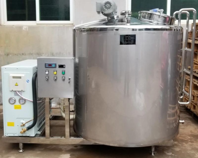 Stainless Steel Fresh Milk Cooling Vessel Tank for Dairy Farm