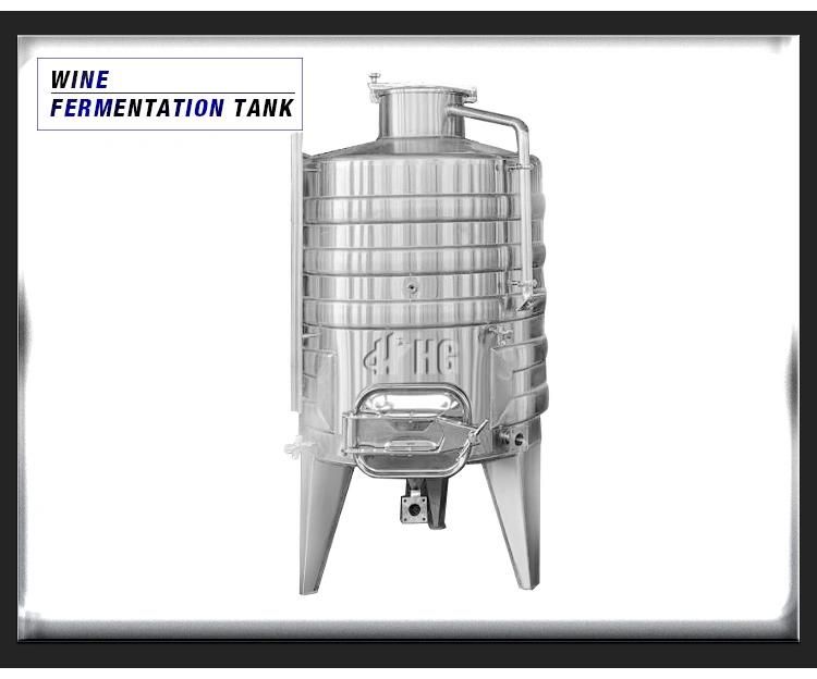 Glycol Jacket Beer Fermentation Tank Vessel Isobaric Conical Fermenter Tank 500L 1000L 1500L 2000L 2500L 3000L