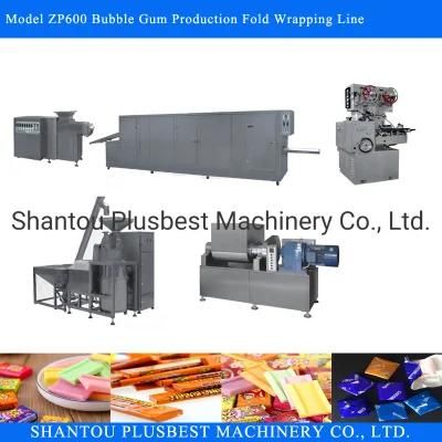 Bubble Gum Fold Production Line Chewing Gum Machine