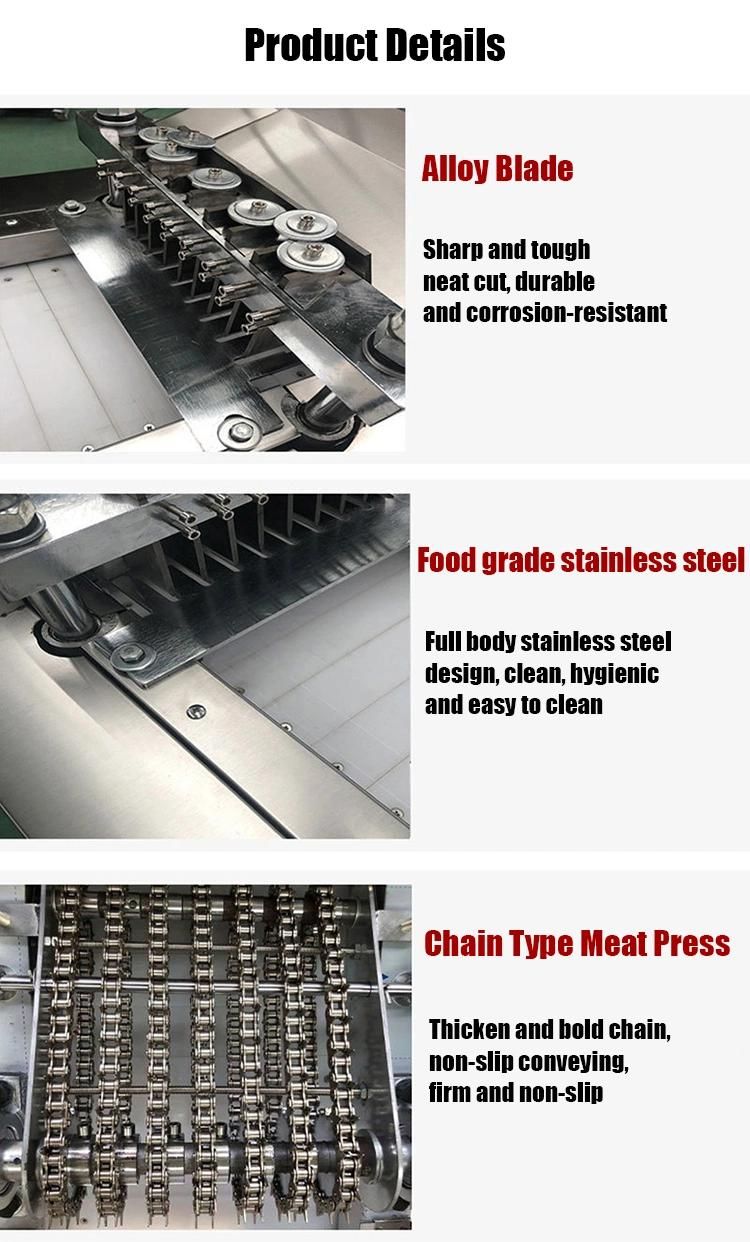 Frozen Chicken Fish Meat Cube Dicing Cutting Machine Beef Chicken Duck Dicer Chopper Meat Cutter