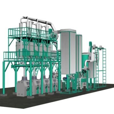 Commercial Maize Milling Mill for Super White Maize Flour Meal in Zambia