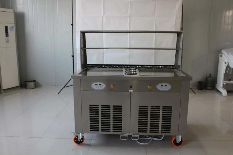 Fried Ice Cream Roll Machine with PLC Temperature Controller