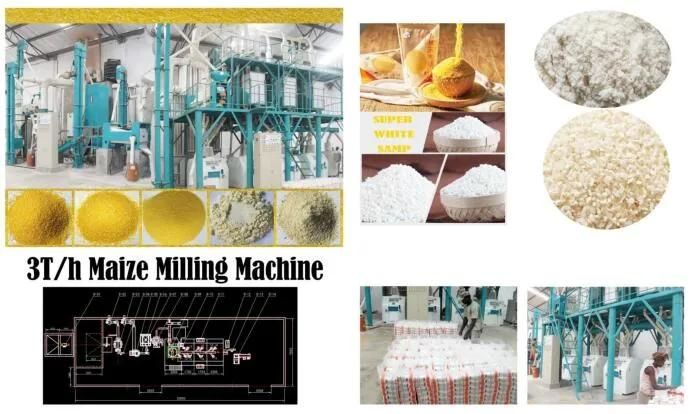 Maize Corn Wheat Flour Meal Grits Plant Machine Milling Machinery Mill