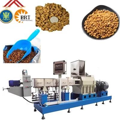 Automatic Wet Dog Food Making Machinery Pet Cat Food Twin Screw Extruder