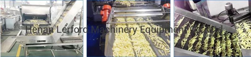 150kg Potato French Fries Making Machine Weave Potato Chips Production Line