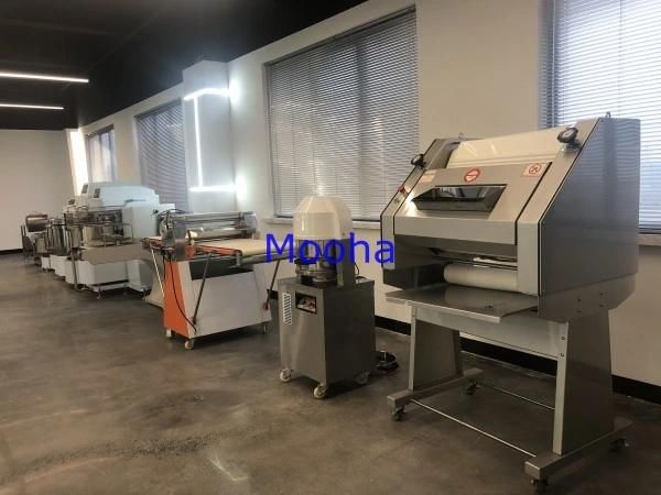 Commercial Pastry Dough Sheeter Croissant Making Bakery Machines Baked Food Production Line Pizza Dough Pressing Equipment Dough Sheeter