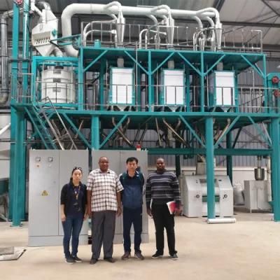 Eurpean Standard Complete Line 50t/24h Maize Flour Milling Plant