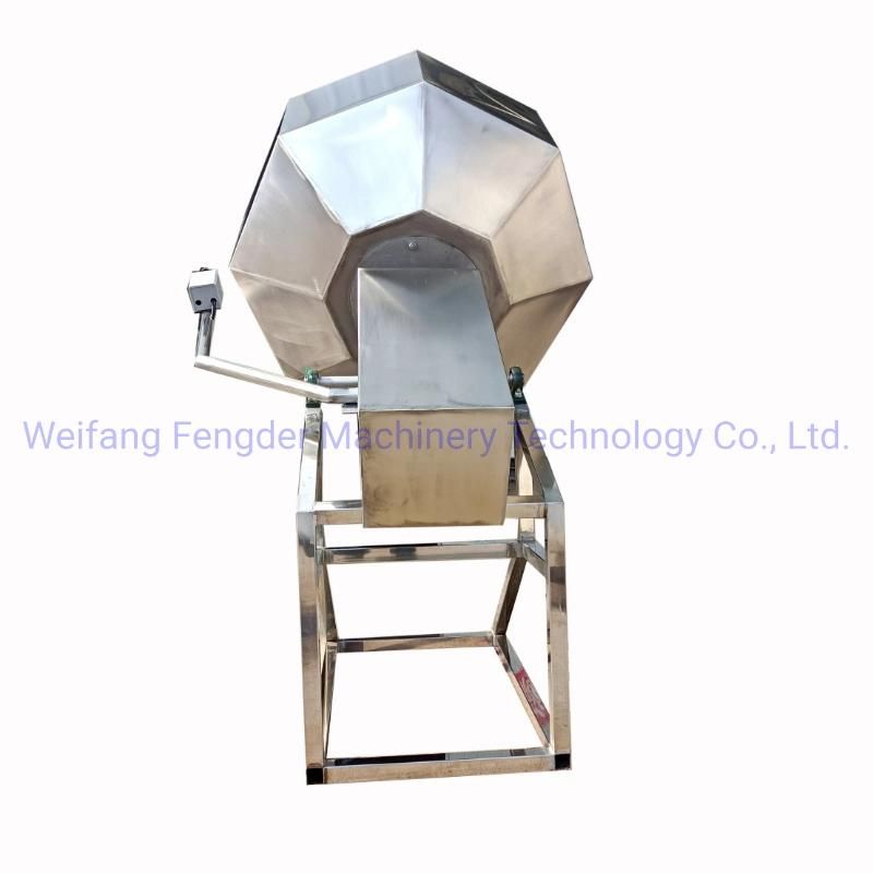 Octagonal Drum Flavoring Seasoning Machine Potato Chips Flavour Mixer Machine