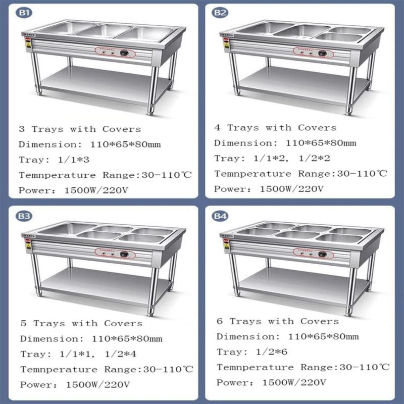 Stainless Steel Commercial Kitchen Equipment High Quality Bain Marie