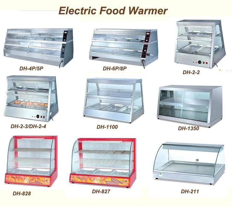 Hot Display Stainless Steel Showcase/ Electric Food Warmer Dh-2*3