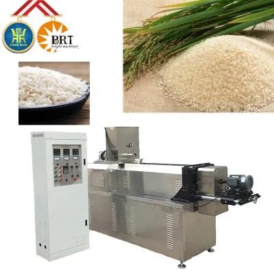 Professional Twin Screw Extruder Production Line Artificial Rice Making Machine Fortified ...