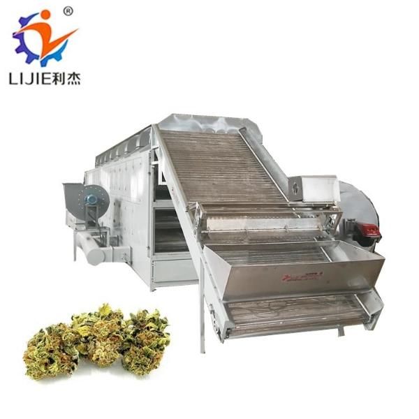 1000/1500/2000/3000/5000lbs Contiunous Industrial Hemp Leaf Flower Biomass Mesh Belt Dryer