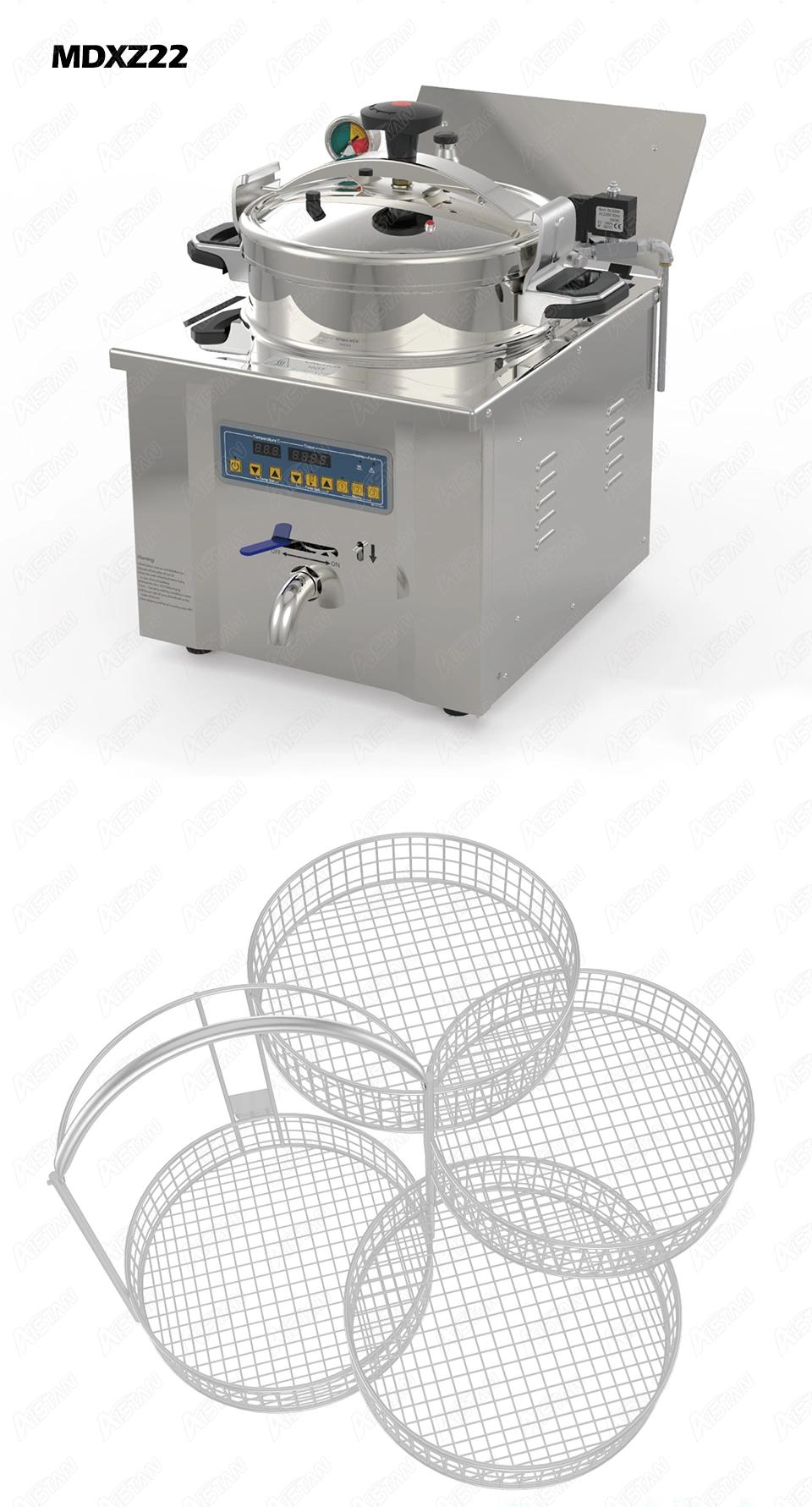 Mdxz16b Electric Professional Commercial Counter Top Pressure Fryer Pot Chicken French Fry Chips Deep Fryer 220V/110V 15L