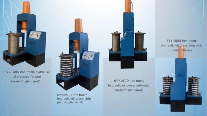 6yy-250c Hydraulic Oil Pressing Machine with Double Barral