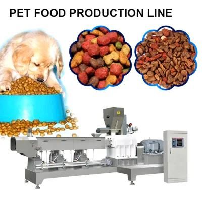 Automatic Pet Dog Extrusion Food Machine for Cat Food