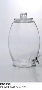 Glass Beverage Dispenser Glass Juice Jar