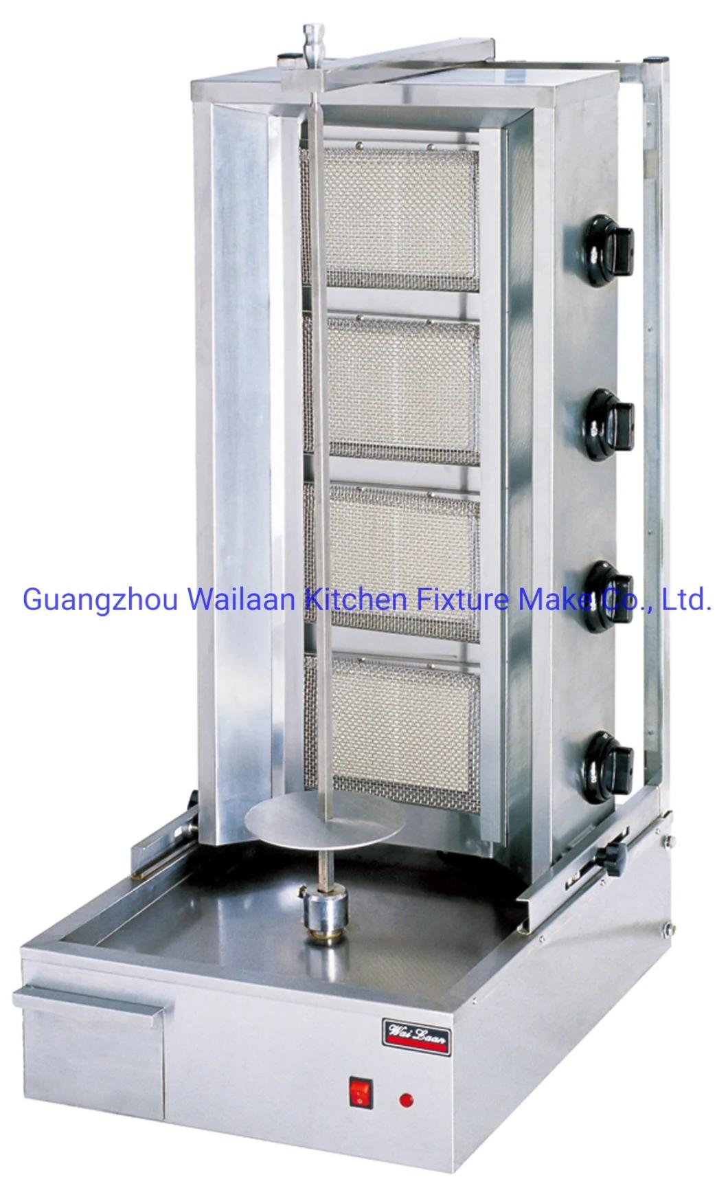 Commercial Restaurant Equipment Gas Doner Kebab Grill Shawarma Machine Price