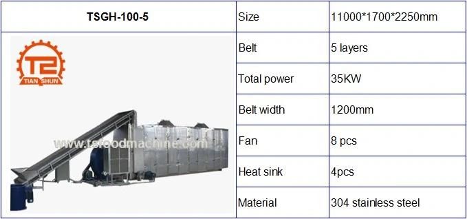 Dry Different Raw Material Fruit and Chips Dryer