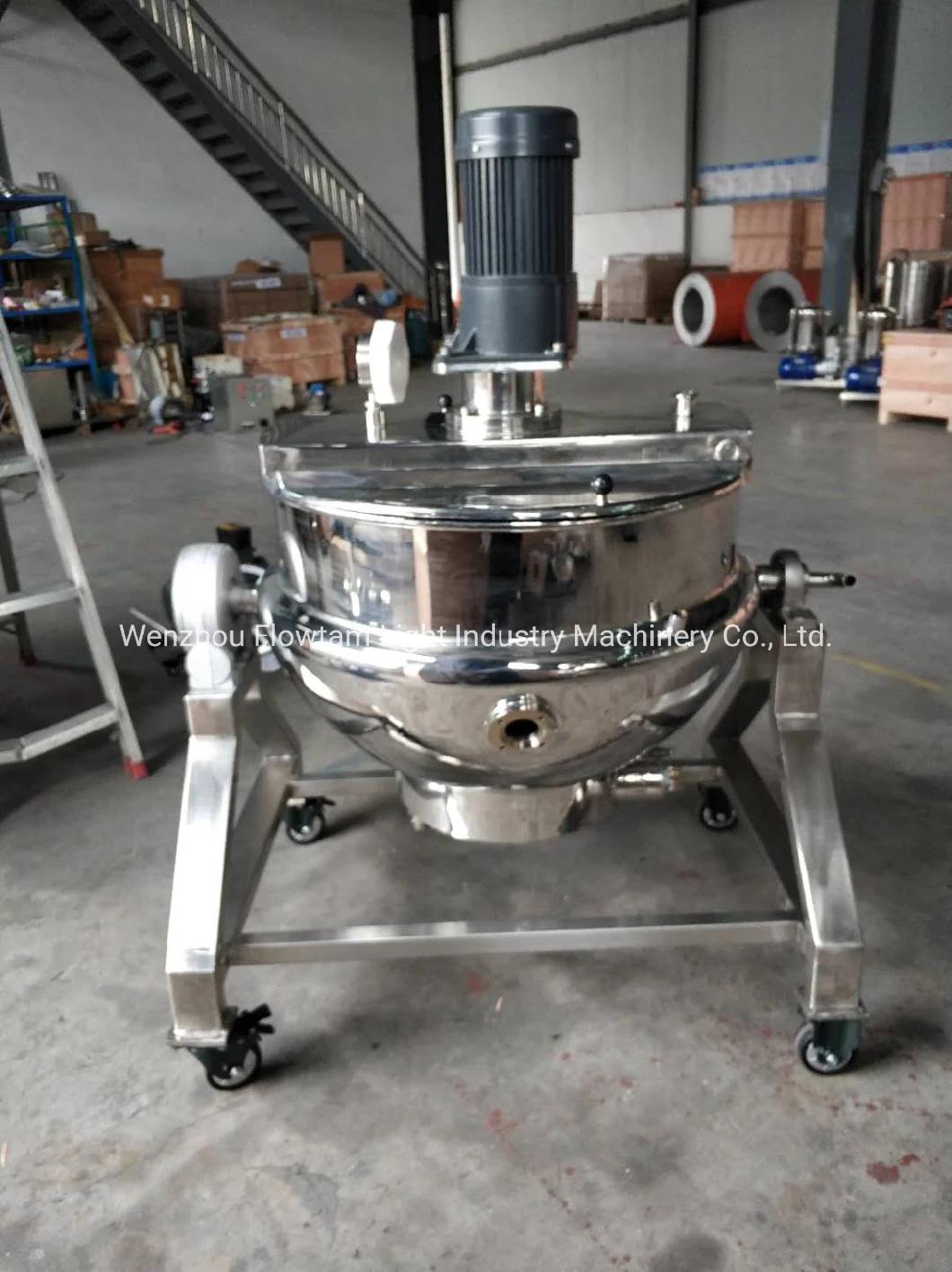 Excellent Stainless Steel Tilting-Type Industrial Jacketed Cooker with Mixer