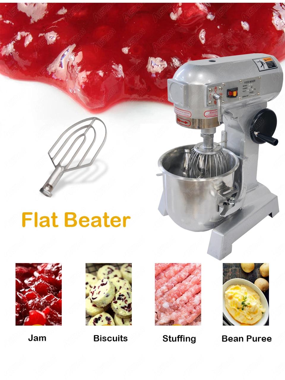 Zb10L Stainless Steel Electric Food Mixer Planetary Mixer Dough Mixer, Egg Beater Machine