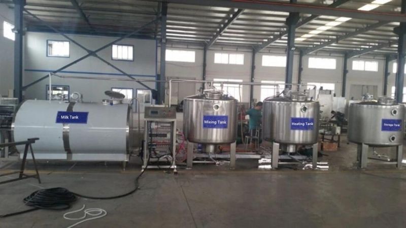 Stainless Steel Milk Recepition Cooling Chilling Heating Tank