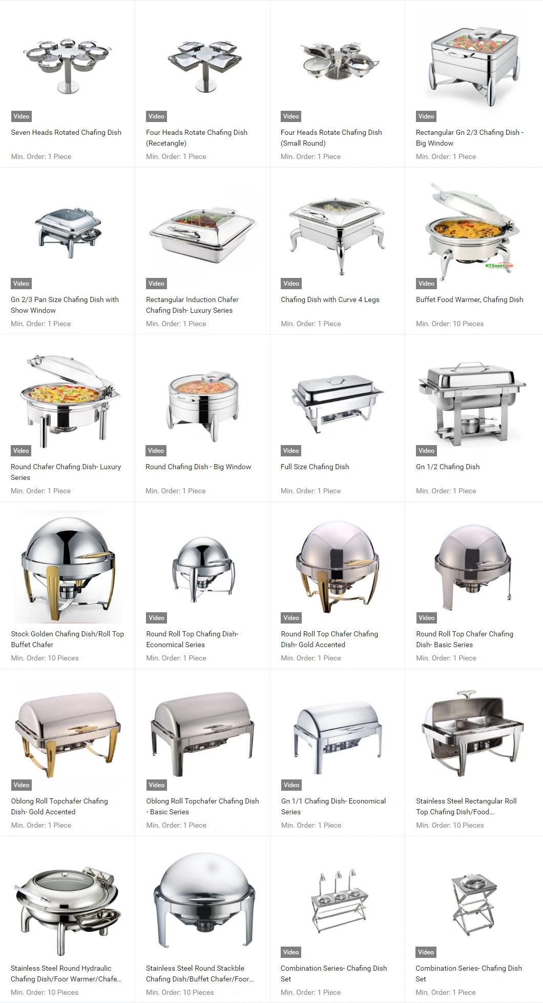 Round Roll Top Chafing Dish- Economical Series