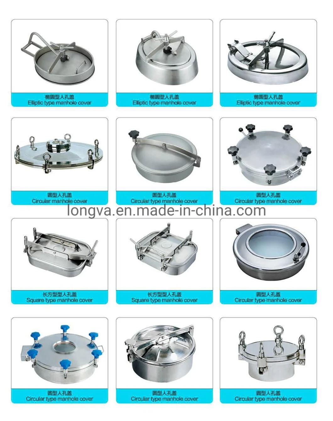 430X330 Stainless Steel Oval Manway Sanitary Elliptic Type Tank Manhole Cover