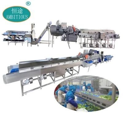 Vegetable Salad Production Line Vegetable Sorting Cutting Washing Drying Machine