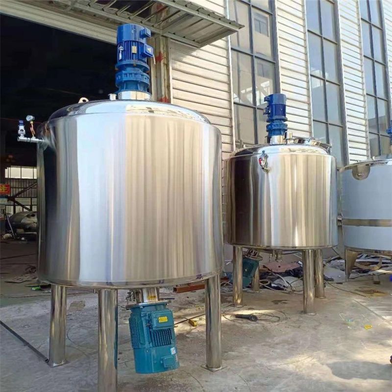 Sanitary Stainless Steel Heating Mixing Fermentation Reaction Tank Price