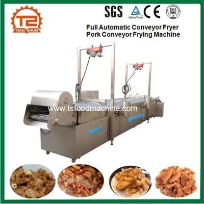 Full Automatic Conveyor Fryer Pork Conveyor Frying Machine