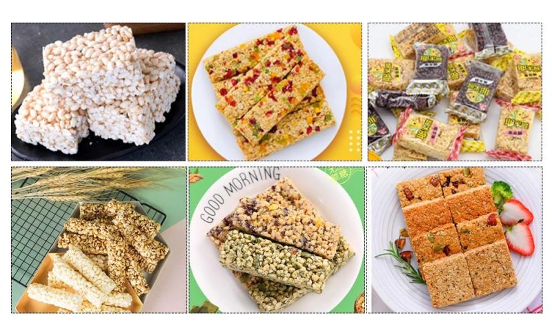 Full Automatic Nutrition Peanut Bar Production Line Energy Cereal Bar Making Machine